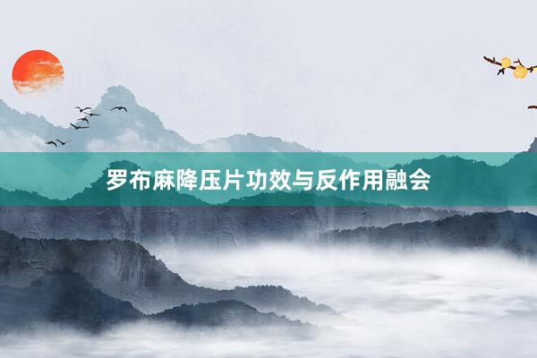 罗布麻降压片功效与反作用融会